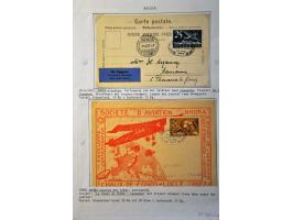 Air Mail, collection of about 500 covers including better flights, first flights, vignettes, frankings etc. nicely arranged a