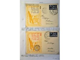 Air Mail, collection of about 500 covers including better flights, first flights, vignettes, frankings etc. nicely arranged a