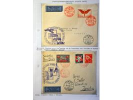 Air Mail, collection of about 500 covers including better flights, first flights, vignettes, frankings etc. nicely arranged a