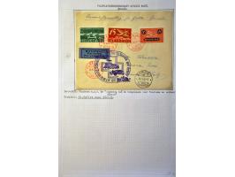 Air Mail, collection of about 500 covers including better flights, first flights, vignettes, frankings etc. nicely arranged a