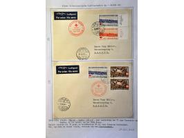 Air Mail, collection of about 500 covers including better flights, first flights, vignettes, frankings etc. nicely arranged a