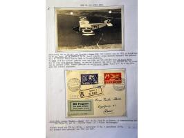Air Mail, collection of about 500 covers including better flights, first flights, vignettes, frankings etc. nicely arranged a