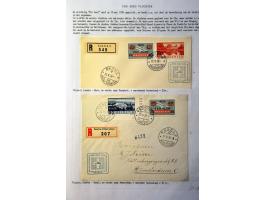 Air Mail, collection of about 500 covers including better flights, first flights, vignettes, frankings etc. nicely arranged a