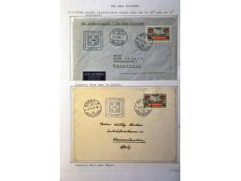 Air Mail, collection of about 500 covers including better flights, first flights, vignettes, frankings etc. nicely arranged a