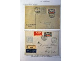Air Mail, collection of about 500 covers including better flights, first flights, vignettes, frankings etc. nicely arranged a