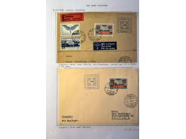 Air Mail, collection of about 500 covers including better flights, first flights, vignettes, frankings etc. nicely arranged a