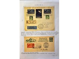Air Mail, collection of about 500 covers including better flights, first flights, vignettes, frankings etc. nicely arranged a