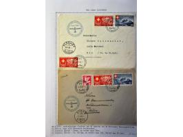Air Mail, collection of about 500 covers including better flights, first flights, vignettes, frankings etc. nicely arranged a