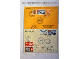 Air Mail, collection of about 500 covers including better flights, first flights, vignettes, frankings etc. nicely arranged a