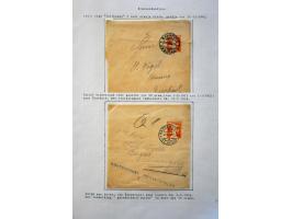 collection of about 300 newspaper wrappers mainly used with additional frankings, registered, foreign destinations, illustrat