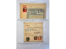 collection of about 300 newspaper wrappers mainly used with additional frankings, registered, foreign destinations, illustrat