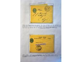 collection of about 300 newspaper wrappers mainly used with additional frankings, registered, foreign destinations, illustrat