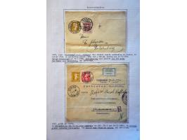 collection of about 300 newspaper wrappers mainly used with additional frankings, registered, foreign destinations, illustrat