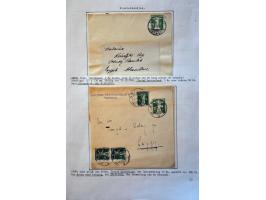 collection of about 300 newspaper wrappers mainly used with additional frankings, registered, foreign destinations, illustrat