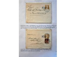 collection of about 300 newspaper wrappers mainly used with additional frankings, registered, foreign destinations, illustrat