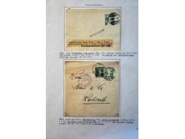 collection of about 300 newspaper wrappers mainly used with additional frankings, registered, foreign destinations, illustrat