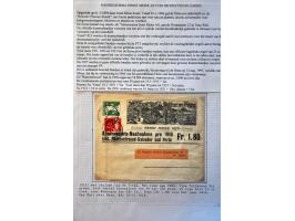 collection of about 300 newspaper wrappers mainly used with additional frankings, registered, foreign destinations, illustrat