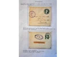 collection of about 300 newspaper wrappers mainly used with additional frankings, registered, foreign destinations, illustrat