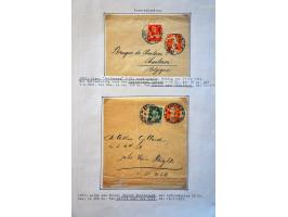 collection of about 300 newspaper wrappers mainly used with additional frankings, registered, foreign destinations, illustrat