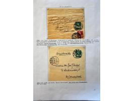 collection of about 300 newspaper wrappers mainly used with additional frankings, registered, foreign destinations, illustrat