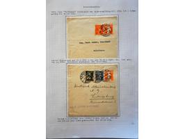 collection of about 300 newspaper wrappers mainly used with additional frankings, registered, foreign destinations, illustrat