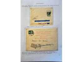 collection of about 300 newspaper wrappers mainly used with additional frankings, registered, foreign destinations, illustrat