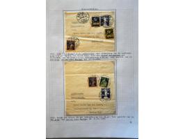 collection of about 300 newspaper wrappers mainly used with additional frankings, registered, foreign destinations, illustrat