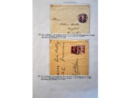 collection of about 300 newspaper wrappers mainly used with additional frankings, registered, foreign destinations, illustrat