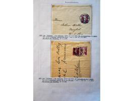collection of about 300 newspaper wrappers mainly used with additional frankings, registered, foreign destinations, illustrat