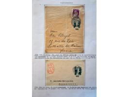 collection of about 300 newspaper wrappers mainly used with additional frankings, registered, foreign destinations, illustrat