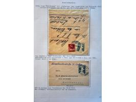 collection of about 300 newspaper wrappers mainly used with additional frankings, registered, foreign destinations, illustrat