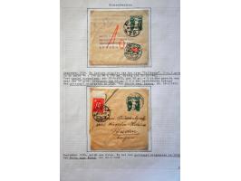 collection of about 300 newspaper wrappers mainly used with additional frankings, registered, foreign destinations, illustrat