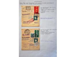 collection of about 300 newspaper wrappers mainly used with additional frankings, registered, foreign destinations, illustrat