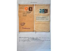 collection of about 300 newspaper wrappers mainly used with additional frankings, registered, foreign destinations, illustrat