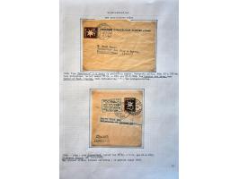 collection of about 300 newspaper wrappers mainly used with additional frankings, registered, foreign destinations, illustrat