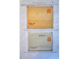 collection of about 300 newspaper wrappers mainly used with additional frankings, registered, foreign destinations, illustrat