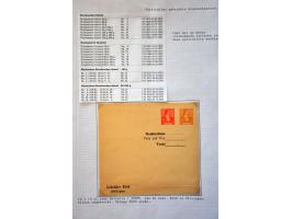 collection of about 300 newspaper wrappers mainly used with additional frankings, registered, foreign destinations, illustrat