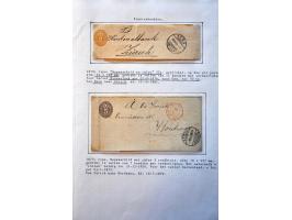 collection of about 300 newspaper wrappers mainly used with additional frankings, registered, foreign destinations, illustrat
