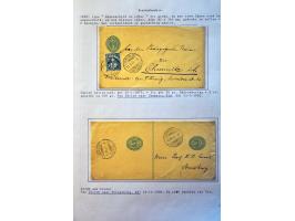collection of about 300 newspaper wrappers mainly used with additional frankings, registered, foreign destinations, illustrat