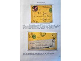 collection of about 300 newspaper wrappers mainly used with additional frankings, registered, foreign destinations, illustrat