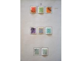 collection and stock 1874-1913 used and */** specialized with perforations, varieties, cancellations etc. in 2 stockbooks and