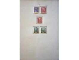 collection and stock 1874-1913 used and */** specialized with perforations, varieties, cancellations etc. in 2 stockbooks and