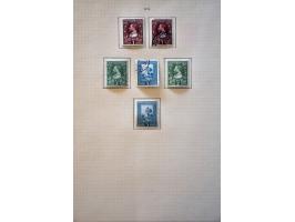 collection and stock 1874-1913 used and */** specialized with perforations, varieties, cancellations etc. in 2 stockbooks and