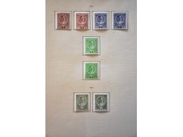 collection and stock 1874-1913 used and */** specialized with perforations, varieties, cancellations etc. in 2 stockbooks and