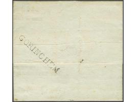 GORINCHEM pracht afdruk Massanstempel op achterzijde gedrukte brief van Ameide den 12 Herfstmaand 1809 (september) naar Papen
