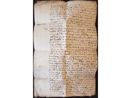Complete brief (ouderdomssporen) van Dordrecht 29 augustus 1590 naar Oolkensplate (Ooltgensplaat) met Laud Deo teken en gesch