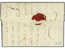 P.121.P. ARNHEM in zwart, pracht afdruk op frisse brief naar Vorden 1 juin 1812, 2 déc vooruitbetaald port