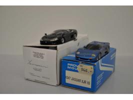 Jaguar XJR 15, Provence Moulage, hand built, 1:43, blue, Mint, Jaguar XJ 220, Grand Prix Models, hand built, 1:43, green, Nea