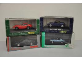 Toyota MR-S, Ebbro, 1:43, blue, Excellent (slightly loose in box, bit dusty, outer carton slightly damaged), Toyota 2000GT, E