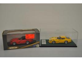 Dodge Viper GTS RT-10 Coupe, Provence Moulage, hand built,1:43, yellow, Near Mint (sticker tire right front bit loose), Dodge